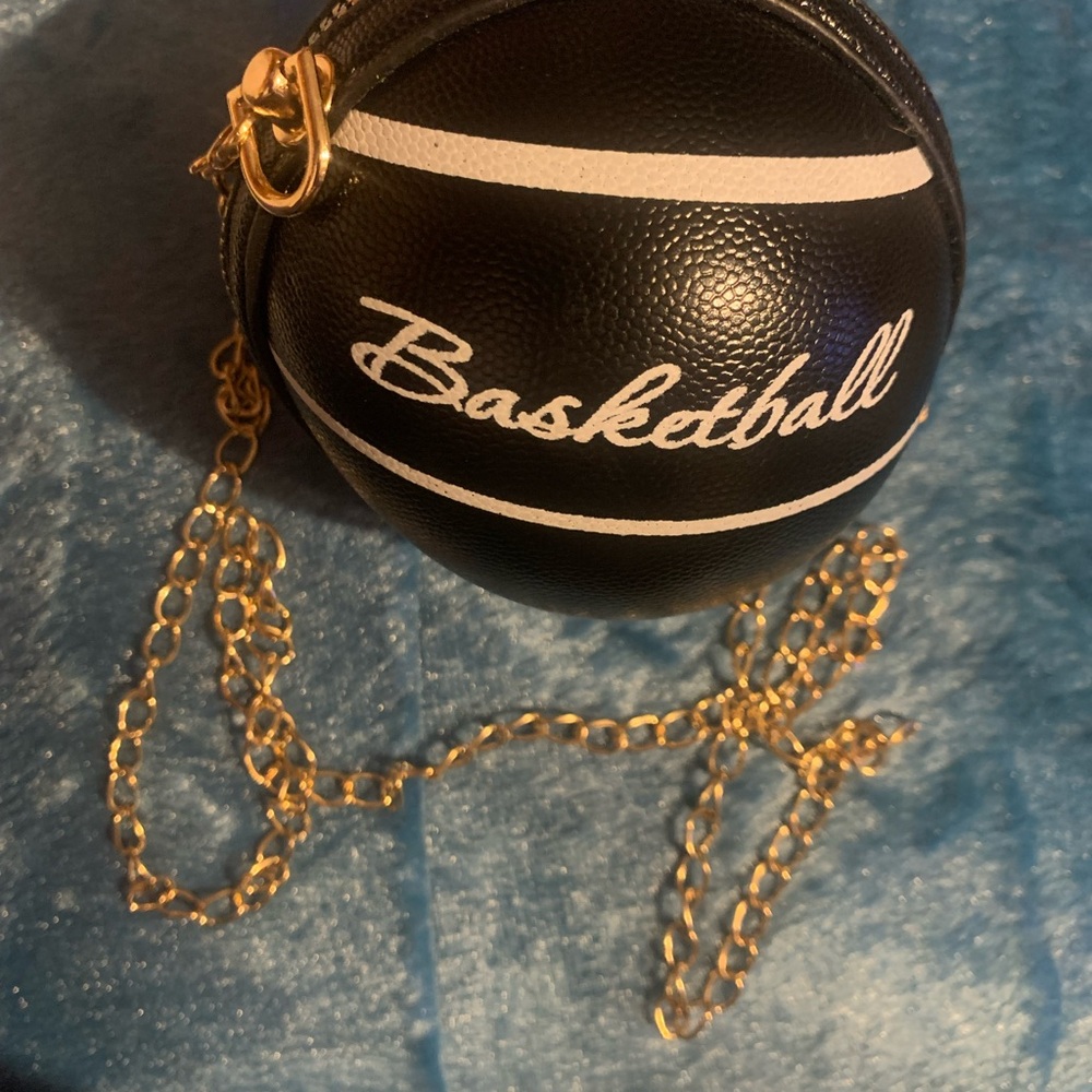 Black Basketball Chain Bag